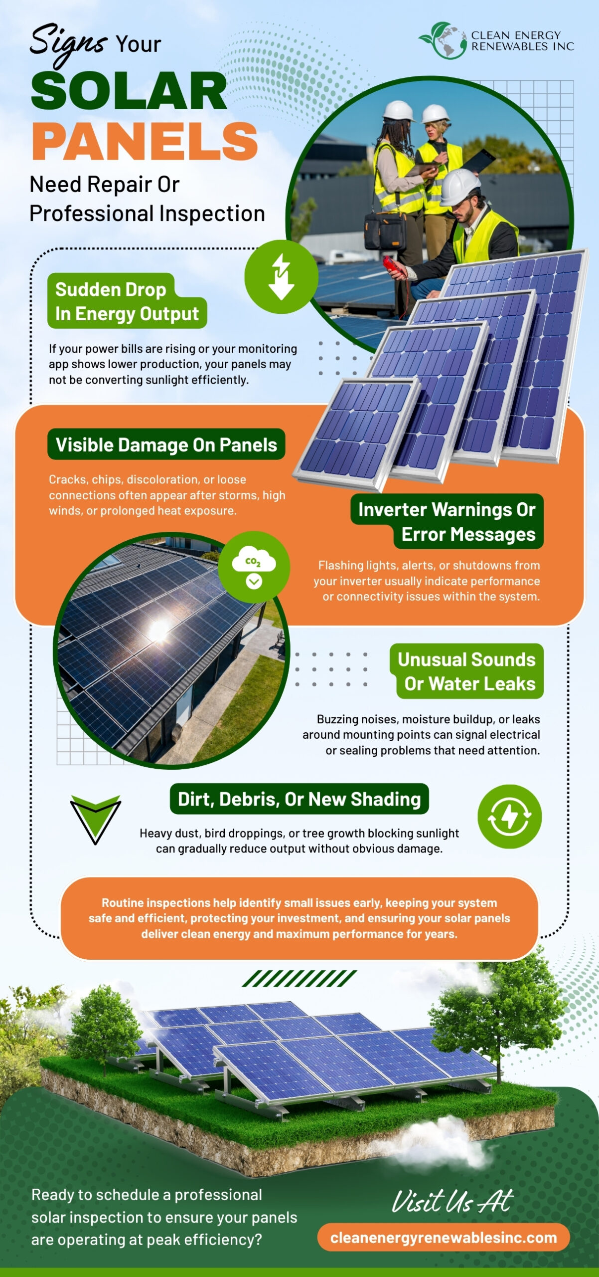 Signs Your Solar Panels Need Repair Or Professional Inspection.