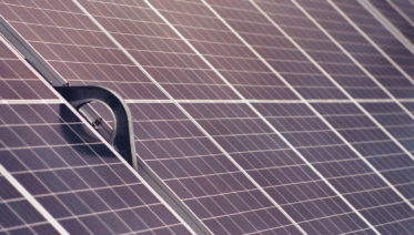 Residential solar panel installed on a rooftop