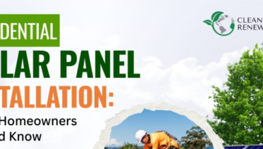 Infographic explaining residential solar panel installation, highlighting benefits like lower energy costs, increased home value, and eco-friendly energy solutions for homeowners.