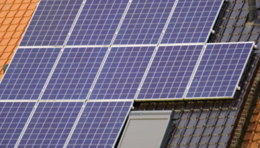 Rooftop solar panels installed on a residential home in San Francisco