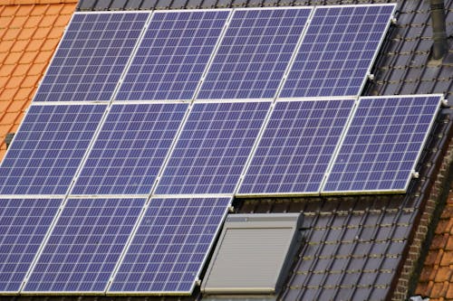 Rooftop solar panels installed on a residential home in San Francisco