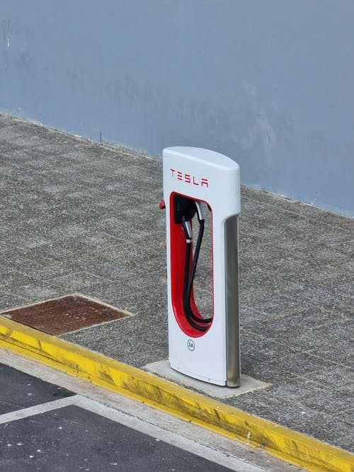 A single Tesla Powerwall unit installed.