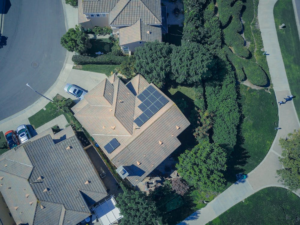 an IQ battery installed next to a modernized solar system in a Bay Area garage