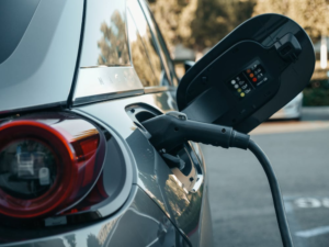 a car charging
