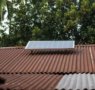 Residential rooftop solar panel system installed on a home roof.